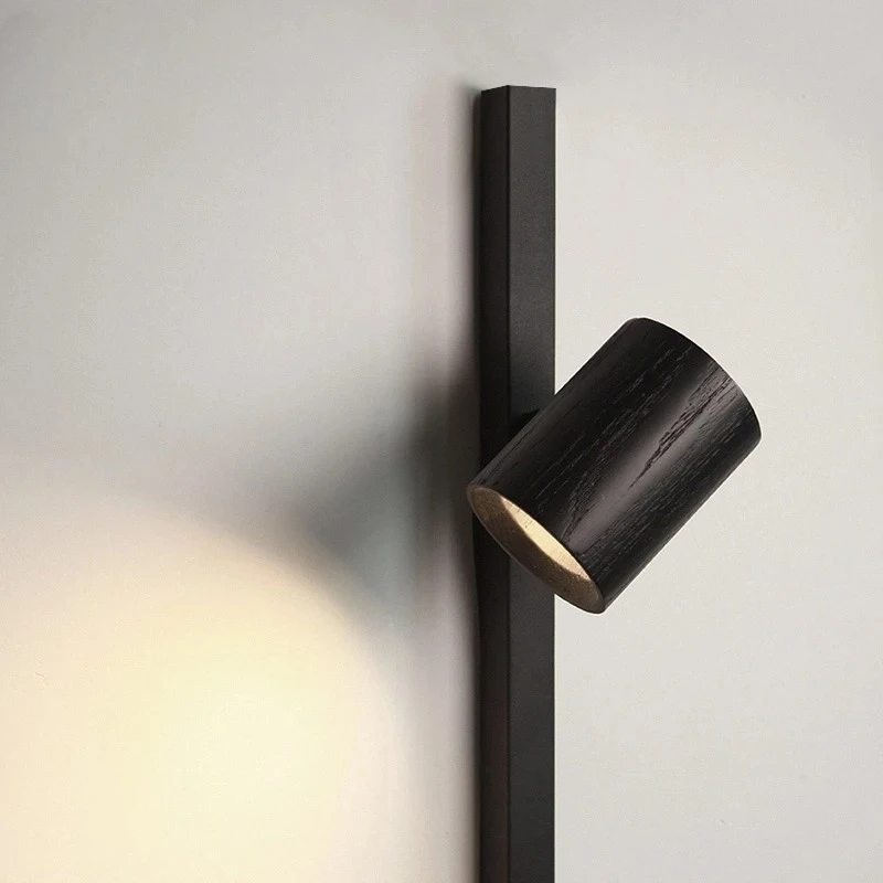 Modern Design Minimalist Black/White Iron Wall Lamp Art Decorative Wall Mounted Living/Model Room Bedside Bedroom Background