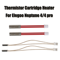 Elegoo Throat Heated Block For Elegoo Neptune 4/4 pro Thermistor Cartridge Heater 24V 50W For Neptune 4 Hotend