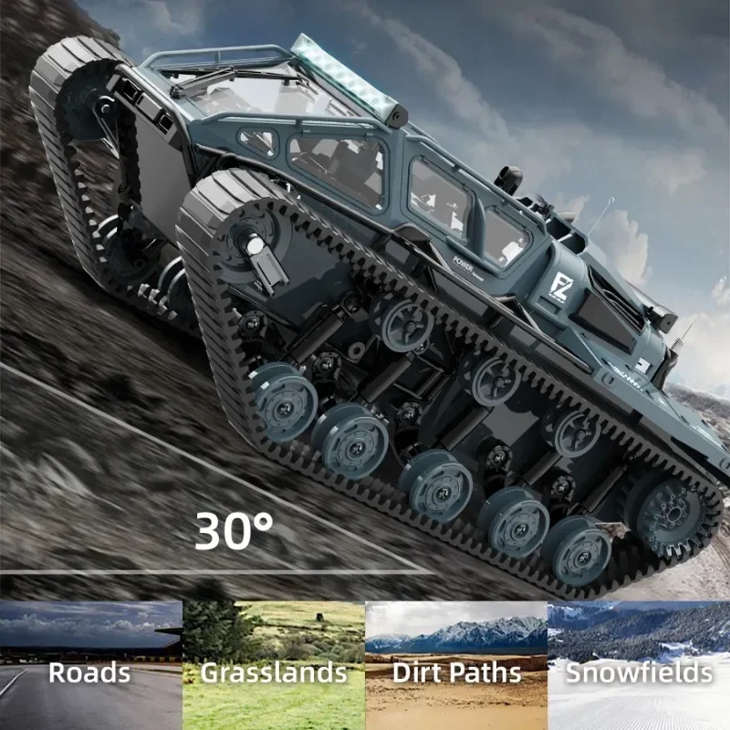 FOR C8812  Full Scale Tracked Tank Simulation Model Toy LED Light RC Car Model Drift Remote Control Off-Road Vehicle Boy Gifts