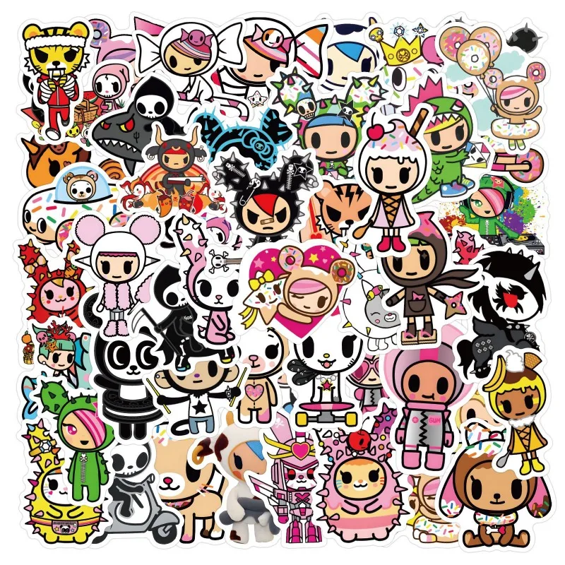 【セール中】50 個新 Tokidoki ブランド漫画落書きステッカーデカールスーツケースラップトップコンピュータギター装飾 DIY キッズクラシックおもちゃ