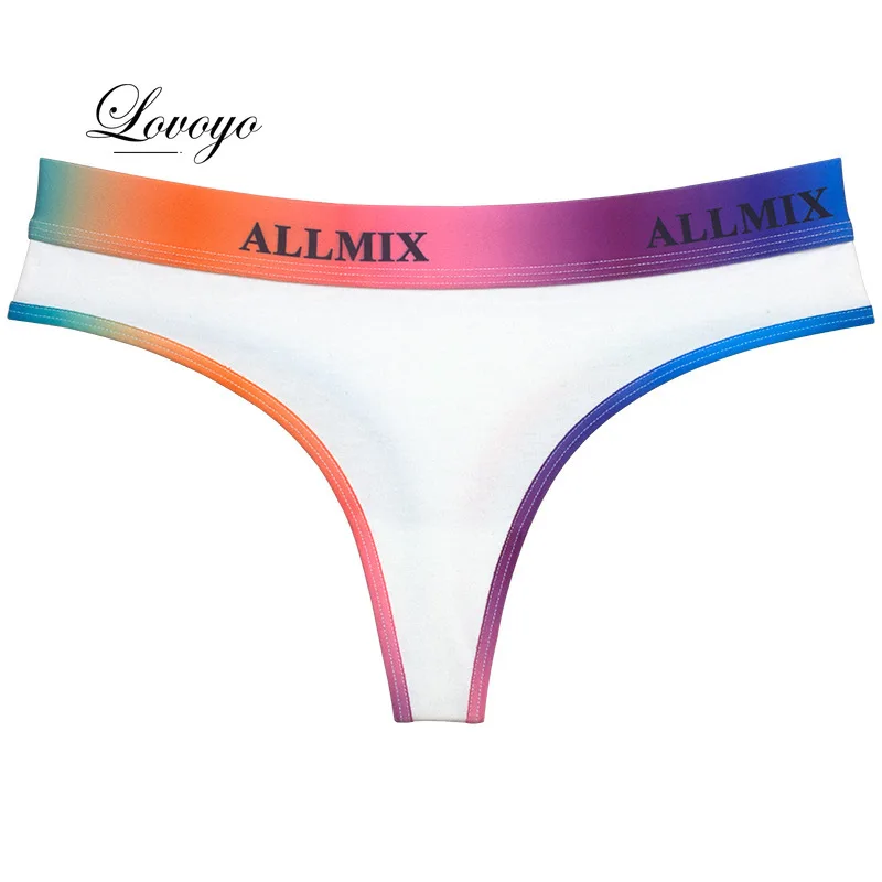 Cotton Thong Women Pack Ladies Sexy Sports Seamless Underwear Solid Color Low-Rise T-back Tanga Strings thongs women sexy