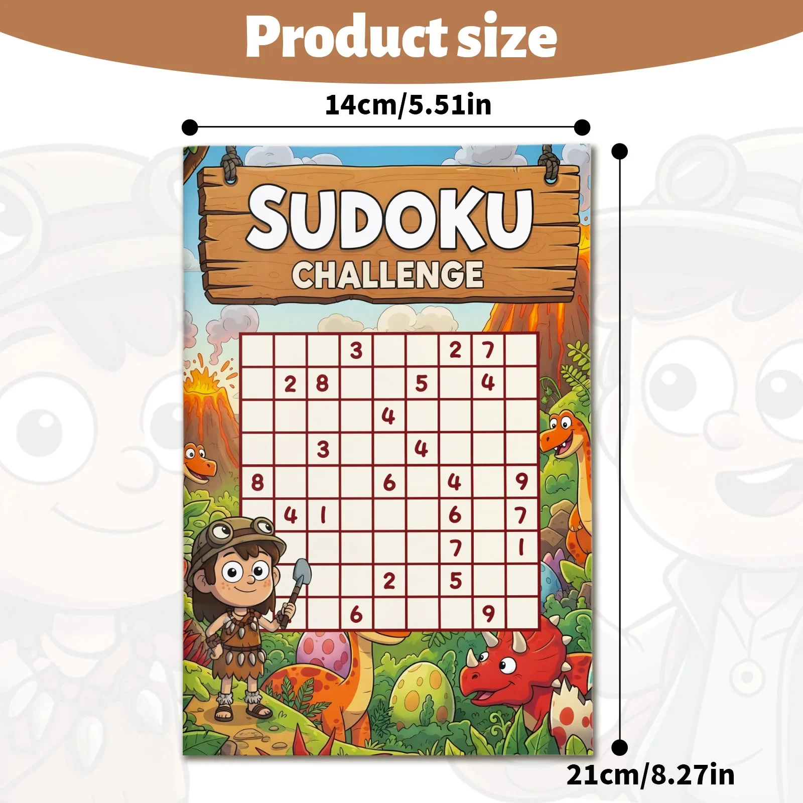Kids Early Education Sudoku Puzzle Book, Brain Teaser Logic Game Workbook, Number Reasoning Training Book for Toddlers