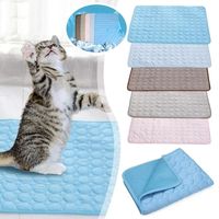 Professional Ice Silk Pet Cooling Mat Water Absorption Sofa Cat Sleeping Pad Keep Cooling Car Dog Bed Kids and Adults