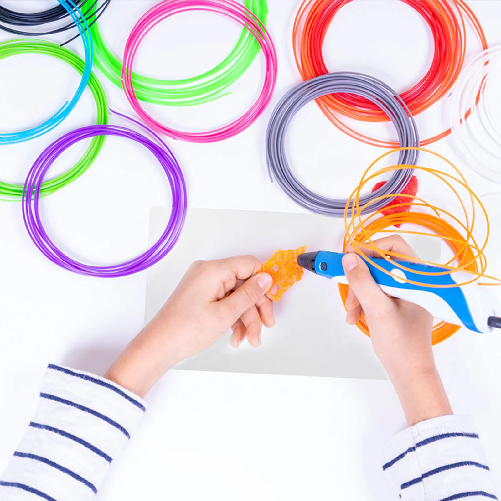 12Pcs Clear Transparent Drawing Board 3D Pen Mat 20x14cm PVC Copying Sheets DIY Art Template for Children's Creative Projects