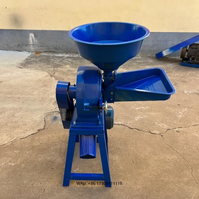 

260 220V 300kg/h Capacity Cast Iron Electric Grain Milling Machine Cornmeal Motor 6 Blades 6 Rollers Gear Core