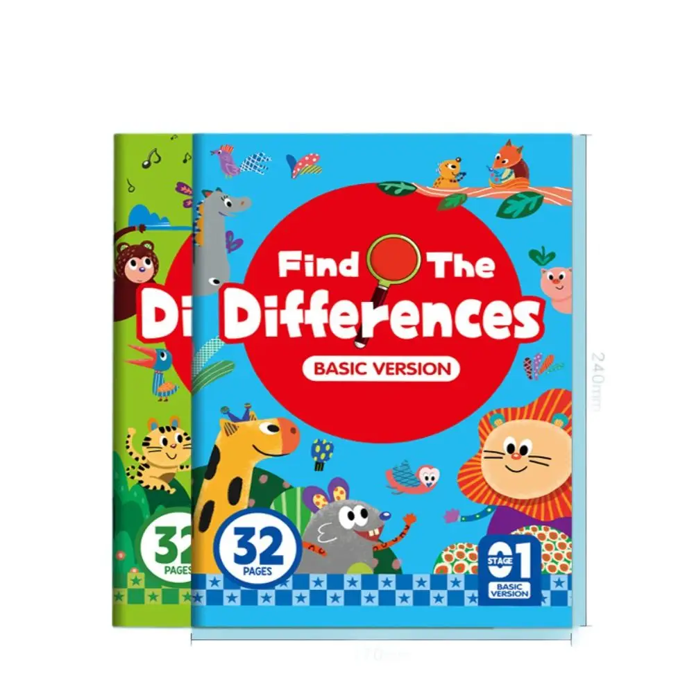 32 Pages Children's Search for Items Game Fun Design Look and Find Fun Coloring Book Visual Perception Focus and Attention