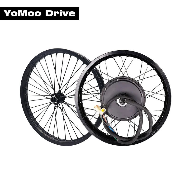 

QS 205 E-Bicycle 3000W Spoke Hub Motor Set With Front Wheel Rims For Electric Motorcycle