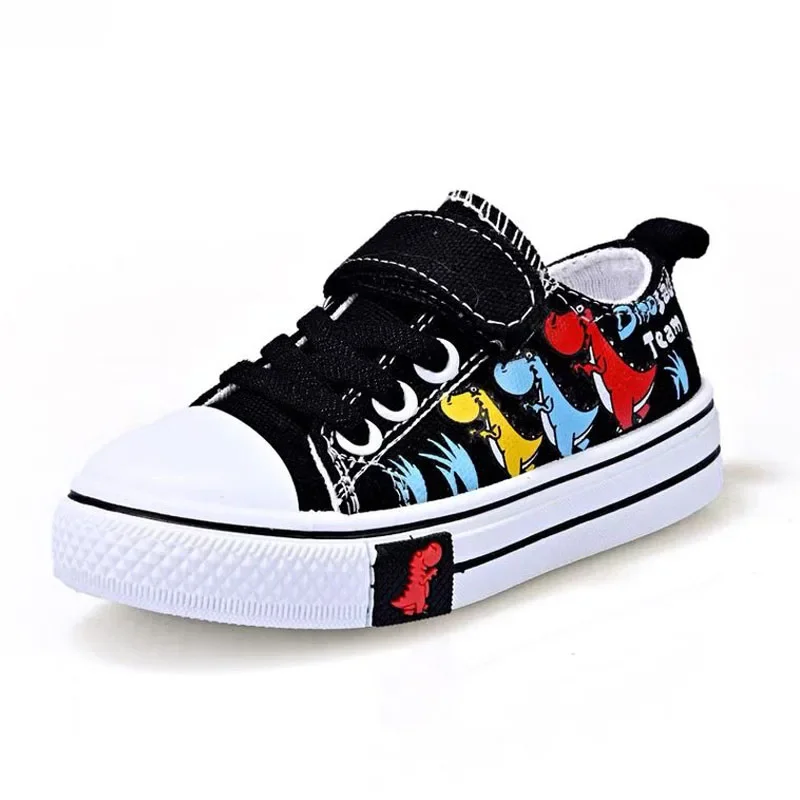 

Children cartoon canvas shoes boys and girls casual low-top shoes baby spring and autumn breathable single fashion sneakers