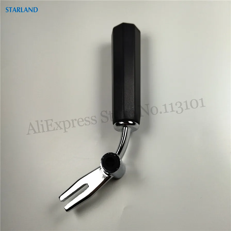 1 Piece Hand Shank Black Color Handle Hexagon Shaped Shank Accessory New Part For Soft Ice Cream Machines Fitting