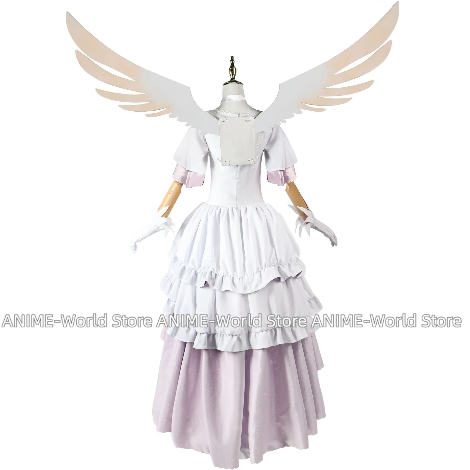 Anime Puella Magi Madcontempled Cosplay Costume pour femme, jupe de déesse, robe de soirée, aile sexy, carnaval imbibé