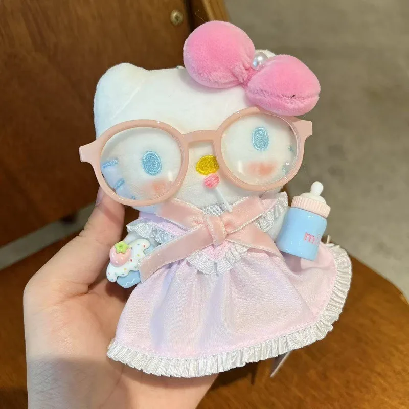 Sanrio cartoon hellokitty brinquedo de pelúcia chaveiro mochila diária acessórios de moda personalizados kawaii presente de festival infantil