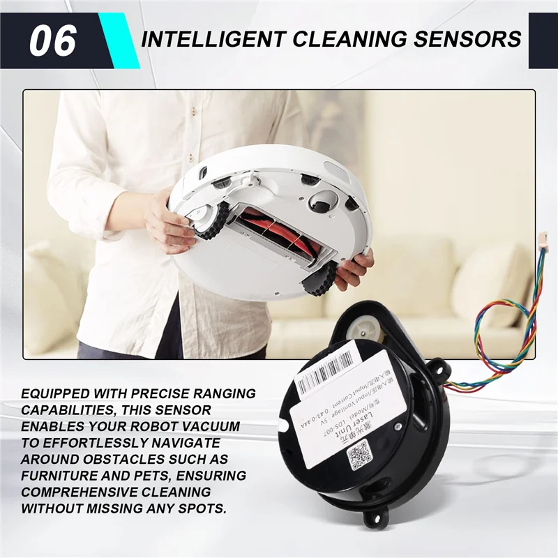 A74G-فراغ الليزر تتراوح الاستشعار Forecovacs DX55 DX93 DX96 T5 N5 N8 950 920 أجزاء LDS الاستشعار عن بعد الاستشعار