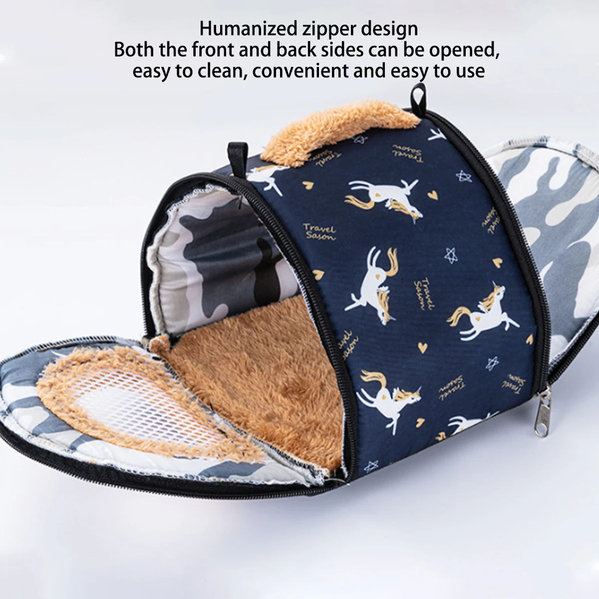 Portable Small Animal Tote Bag Guinea Pig Rat Dragon Cat Hamster Hedgehog Outdoor Travel Tote Bag Breathable Hanging Tote Bag