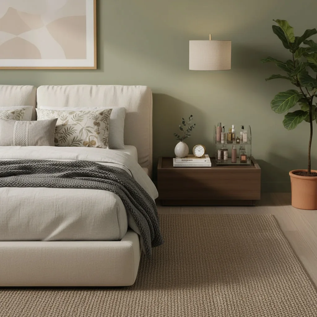 

Bedside table Storage cabinet modern locker apartment Light luxury Italian bedroom Creative bedside table Small side table