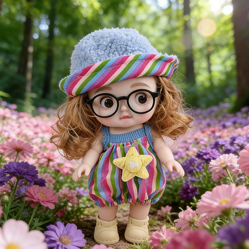 26cm Urocza Lalka Reborn z Dużą Główką, Grubas, Zabawka do Przebierania, Idealny Prezent Urodzinowy, Ozdoba na Biurko