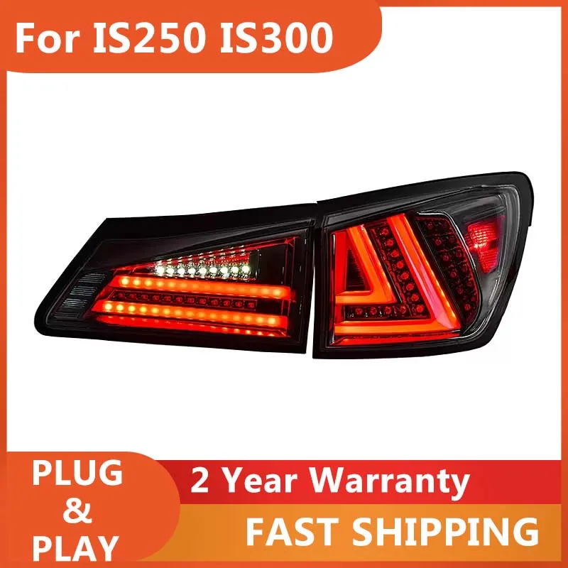 レクサス IS250 テールランプ 2006-2012 IS300 テールライト IS350 リア DRL フォグブレーキリバースターンシグナル用カースタイリング