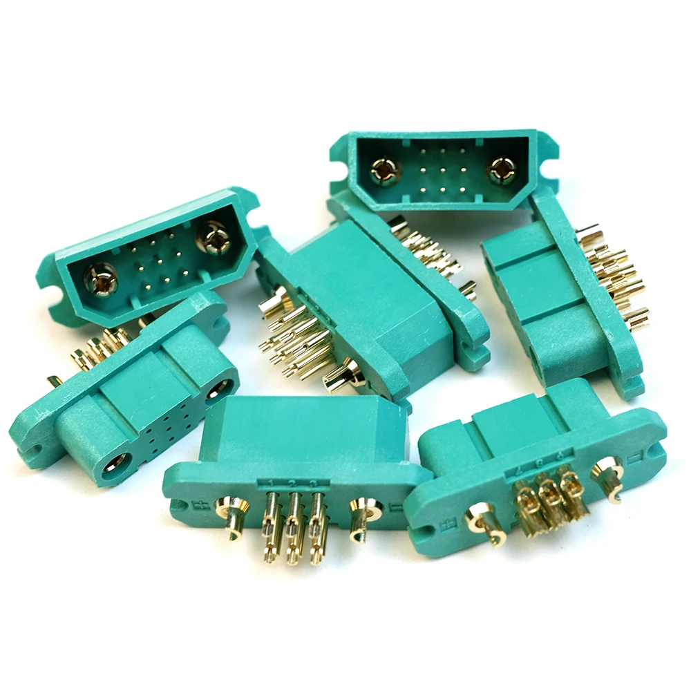 1/2 Pairs MPX 2+9 Connector JX9 Multi Wire Servo Extension Male Female Plug Signal for RC Fixed-wing Airplane Turbine Jet
