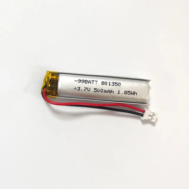 1-10pcs 500mAh 801350 081350 3.7V Li-Polymer Lithium Battery for Bluetooth Headset Speaker Pet Drinker Thermometer Batteries