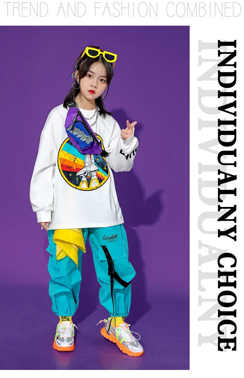 2026 Neue Hip-Hop-Tanzkostüme für Jungen und Mädchen, Streetwear, Jazz-Tanz-Outfits, Bühnen- und Wettbewerbskleidung für Kinder – Detail 4