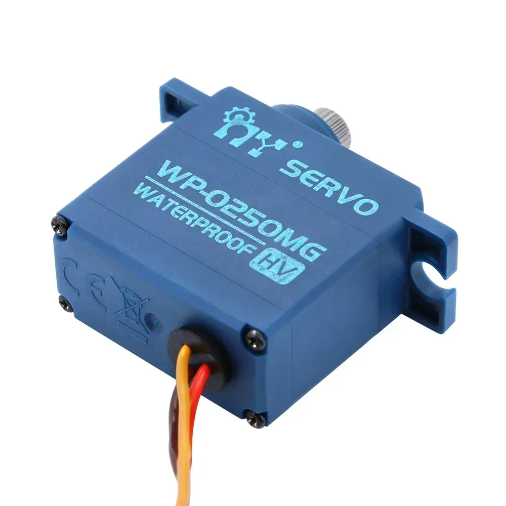 SERWOMOTOR MIKRO WP-0250MG 6.8KG WYSOKOSZYBKI (8.4V) - WODOODPORNY, Z METALOWYM PRZEKŁADNIEM DO SAMOCHODÓW RC W SKALI 1/16 I KOMPAKTOWYCH MODELI POJAZDÓW