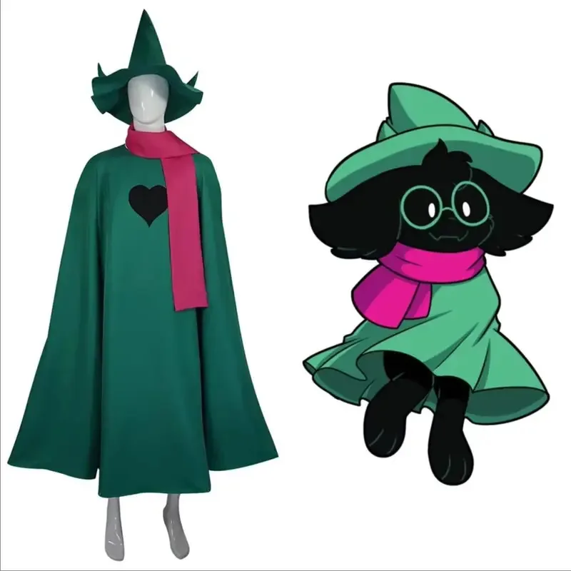 Deltarune Ralsei Cosplay Anime Jogo Personagem Roupa para Homens Mulheres