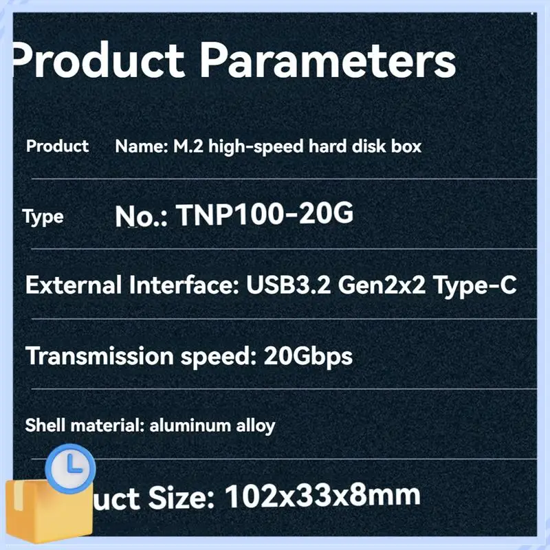 

Popular M.2 Nvme SATA SSD Enclosure Adapter Tool-Free USB 3.2 Gen2 20Gbps External Nvme To USB SATA M-Key / B+M Key