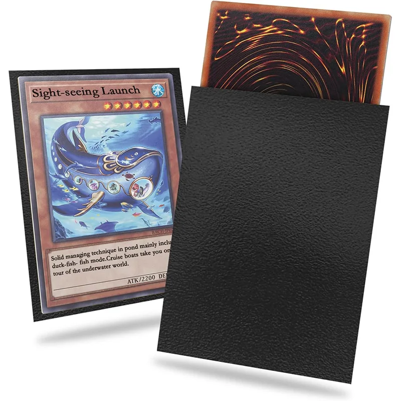 50 Stück/Packung Spielkartenhüllen, einseitig, mattierter Kartenhalter, Sammelkartenschutz für TCG-Karte, Fotokarte, 66 x 91 mm