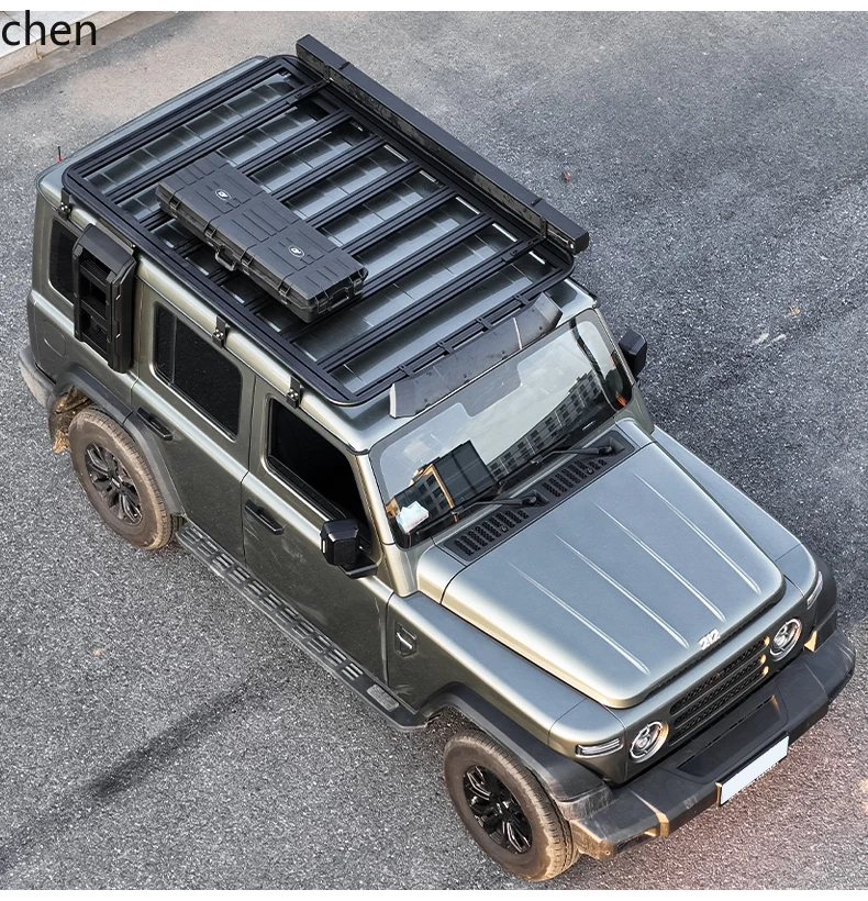 

CP roof platform Shanhai roof rack side schoolbag ladder mecha roof tent modification