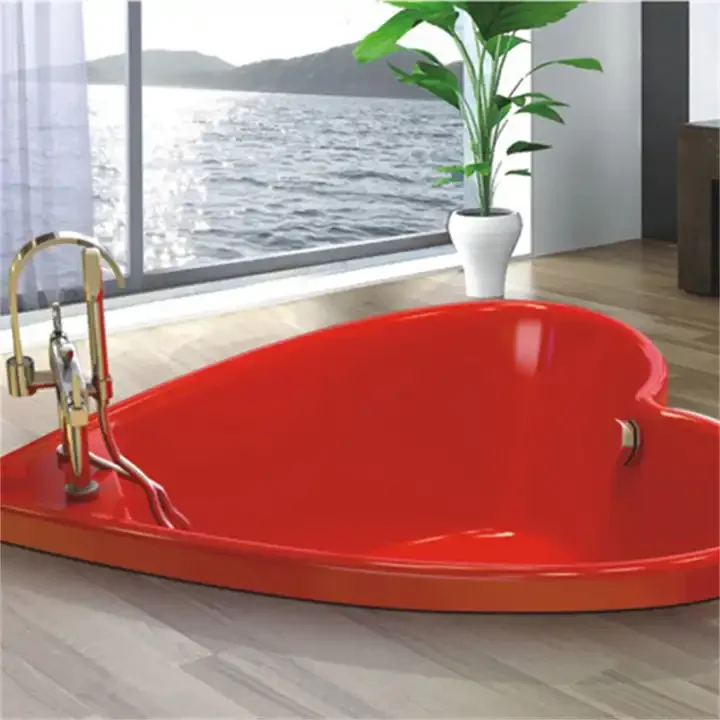 Hotel Design Modern  Acrylic Bath Tub Soaking Jet Embedded Whirlpool Bathtubs