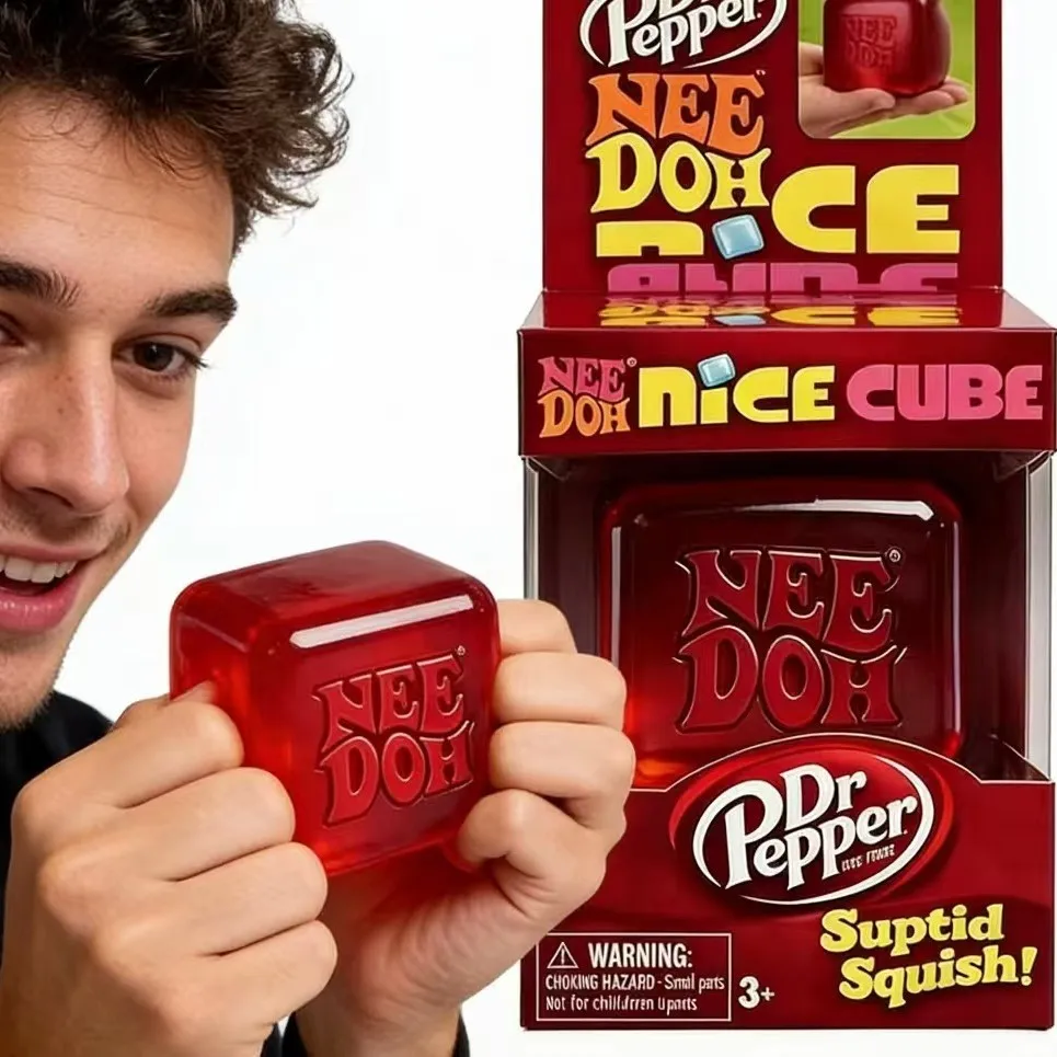2026 new Schylling Needoh in stock Nice Lebi beautiful cube pinching and relaxing toys Soft children's toys