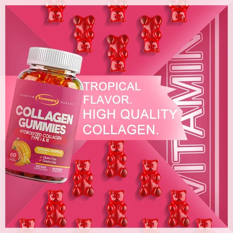 

Collagen Gummies - Anti-aging, Promote Collagen Production,Improve Skin Elasticity, Reduce Wrinkles, Cell Health, Boost Vitality