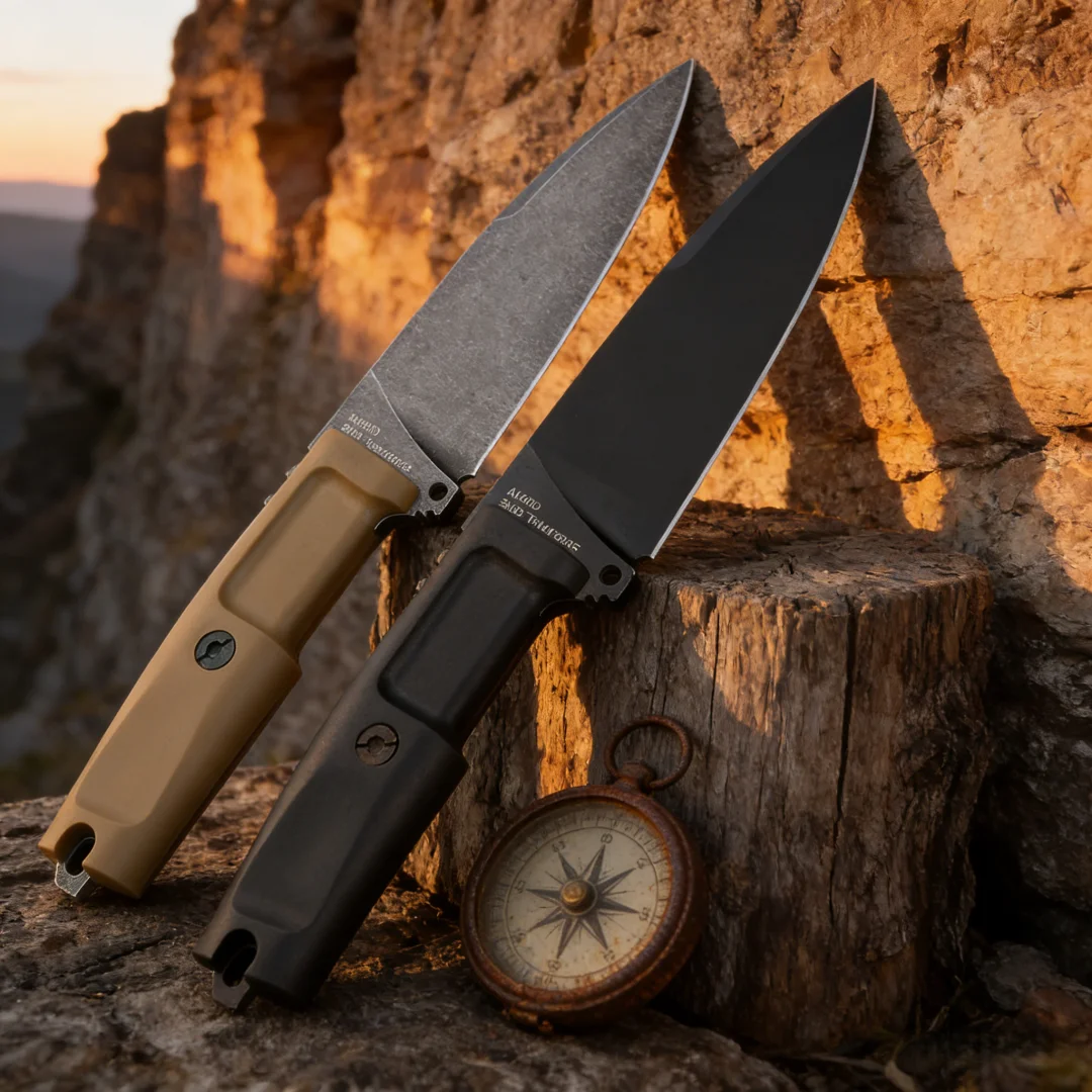 

0500 model, forged straight knife made of N690 steel, camping and hunting knife for the wild, fruit knife