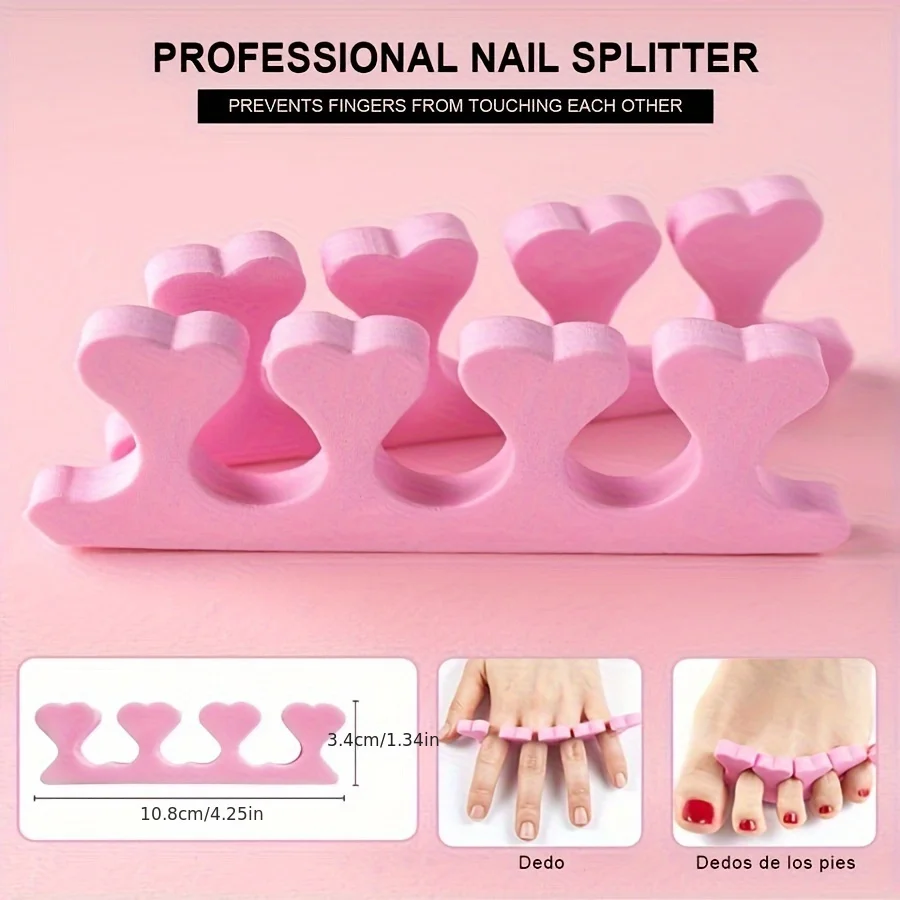 Kit de uñas acrílicas con lámpara UV, herramientas DIY 7