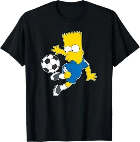 

Disney The Simpsons Bart Printed Cotton T-shirt for Men and Women Fashion Short Sleeve T-shirt Spring/Summer New Collection
