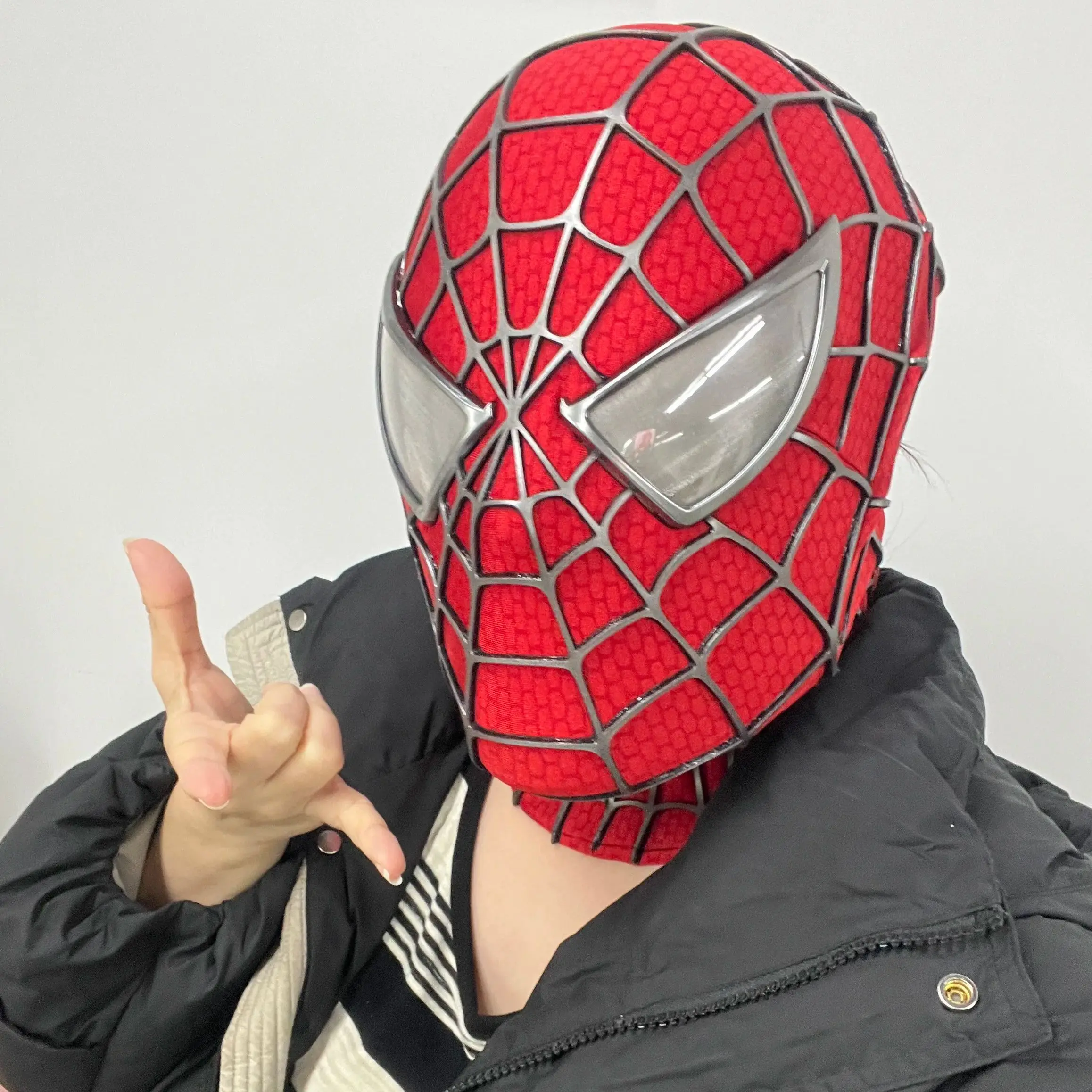 

Venom Masks Toby Spiderman Mask with Faceshell & Magnetic Lenses 1:1 3D Tobey Maguire Spider-Man Mascara Handmade Cosplay Helmet