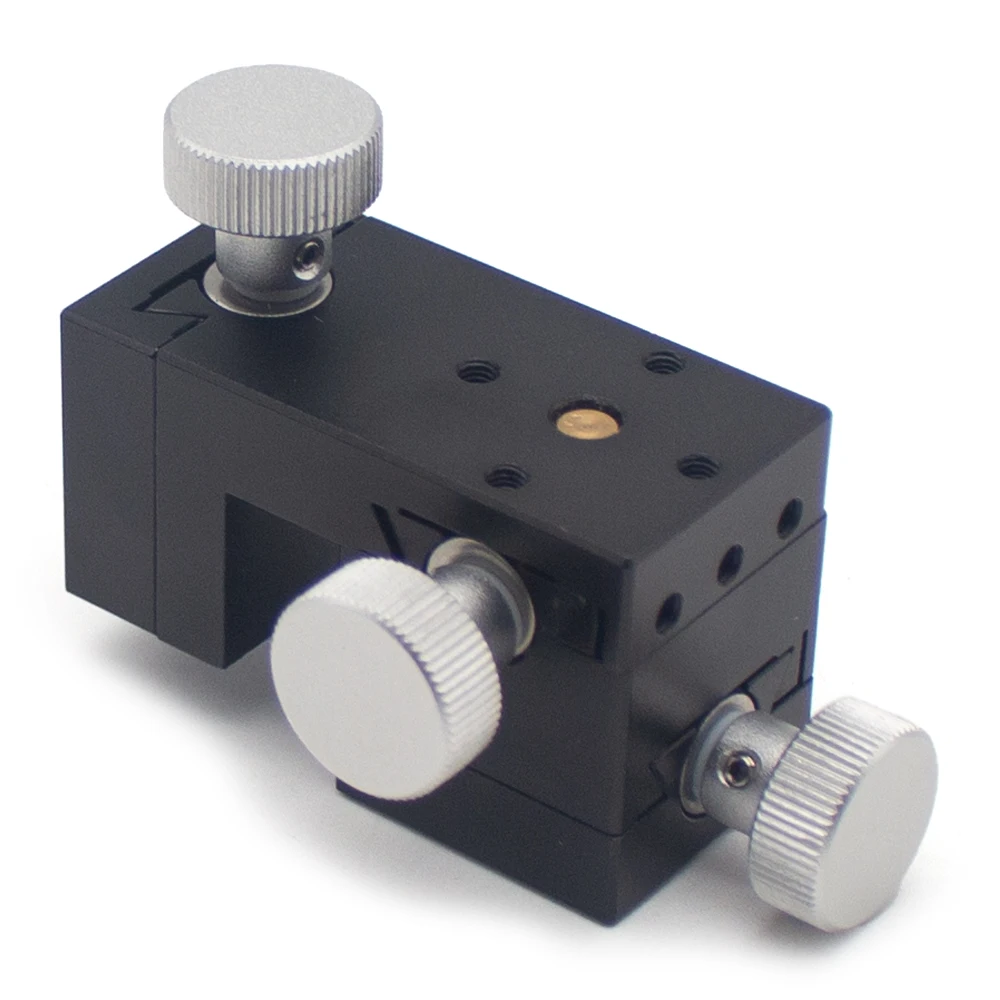 Precision 3-Axis Manual Micro Translation Stage - Optical Probe Positioner with Dovetail Base (XYZ Adjustment, 13mm Travel)