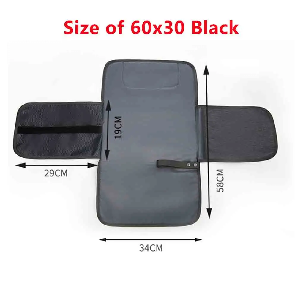 Cambiador de pañales 3 en 1, cambiador portátil para bebé con bolsillos, impermeable, para viaje, bolsa de pañales plegable a mano