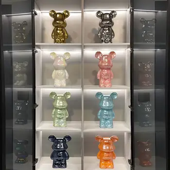 Lehká luxusní ozdoba s medvědem, luxusní keramická předsíň do obývacího pokoje, televizní stolek, prasátko, bytová dekorace, dárky 8 nejlepší prodej velké keramické prasátko - №8