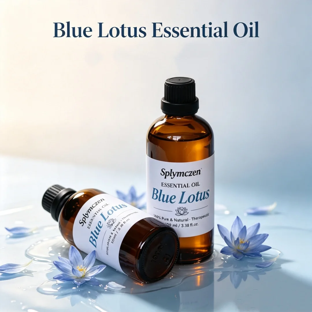 100ml Premium Natural Blue Lotus Oil Organic Skin Care Relax Pressure Deep Sleep Purifying Meditation Home Perfume Making