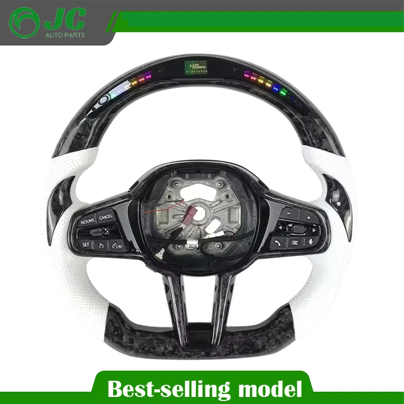 

LED M Sport Carbon Fiber Steering Wheel for BMW F40 F44 G30 G38 G01 G02 G05 G06 G07 G08 G18 G20 G21 G22 G24 G80