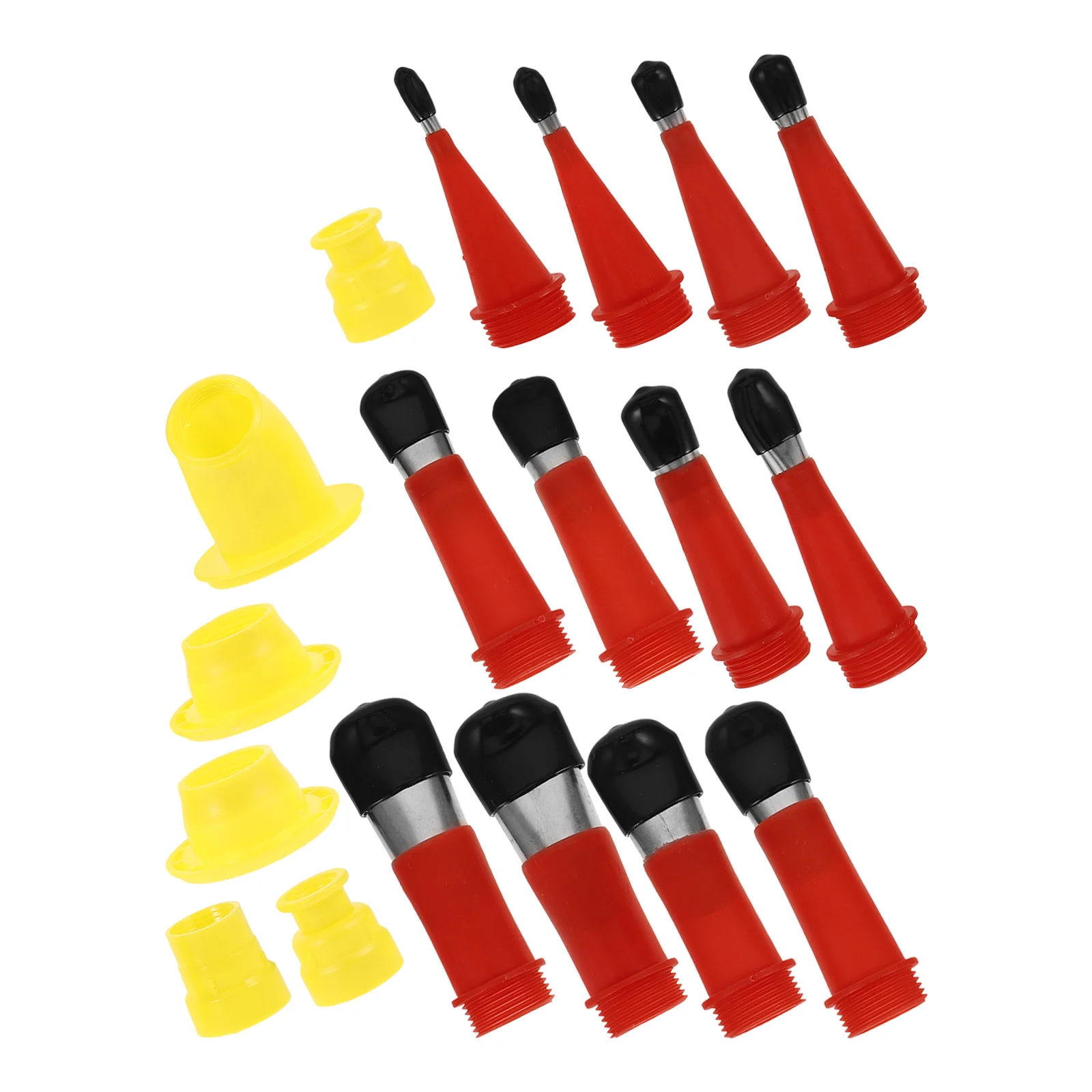 

1 Set Stainless Steel Caulking Nozzle Tips Kit Durable Rubber Handle Caulking Tool For Home Diy Repair Grout Sealer Applicator