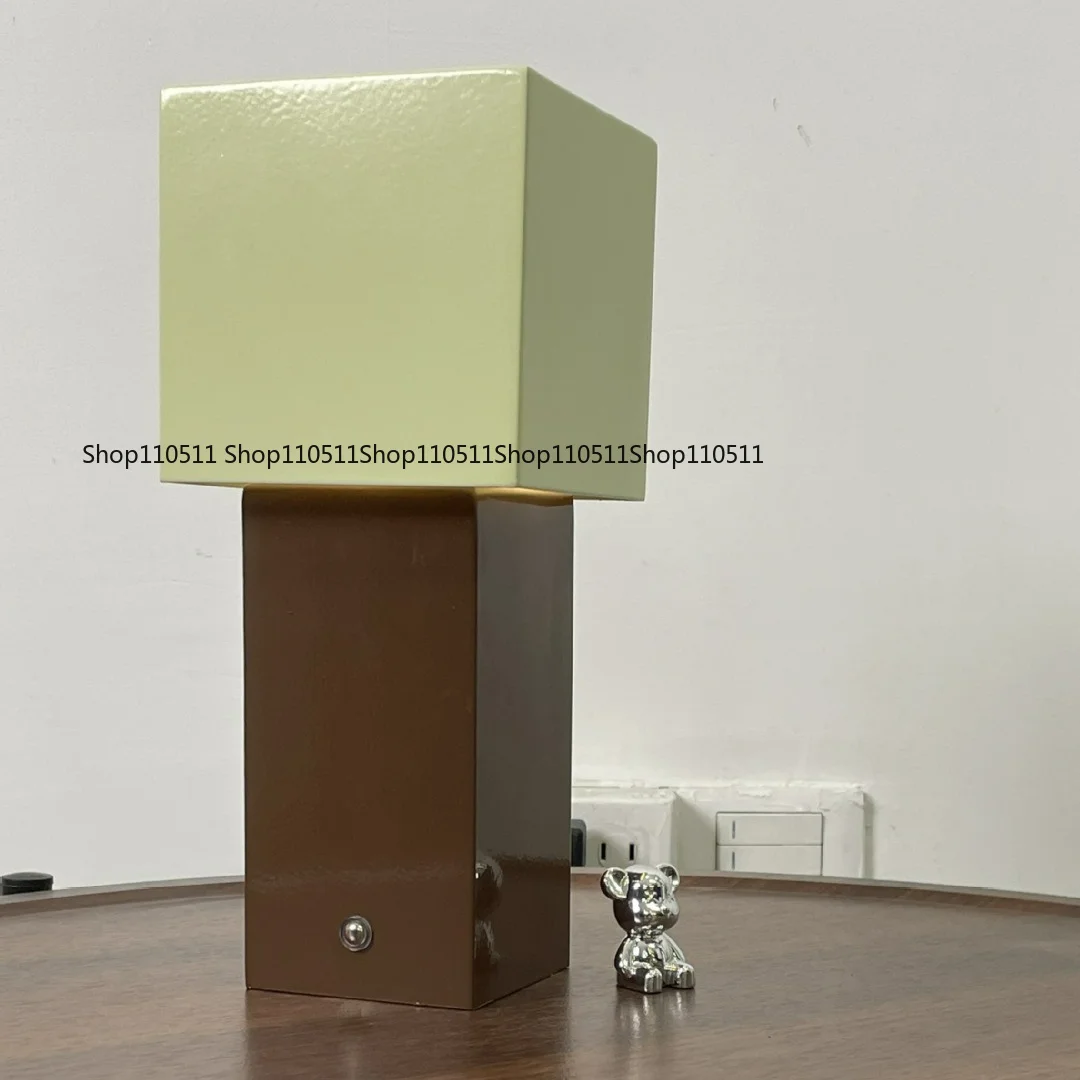 Charging desk lamp contrasting color cream wind portable exquisite high value desk lamp