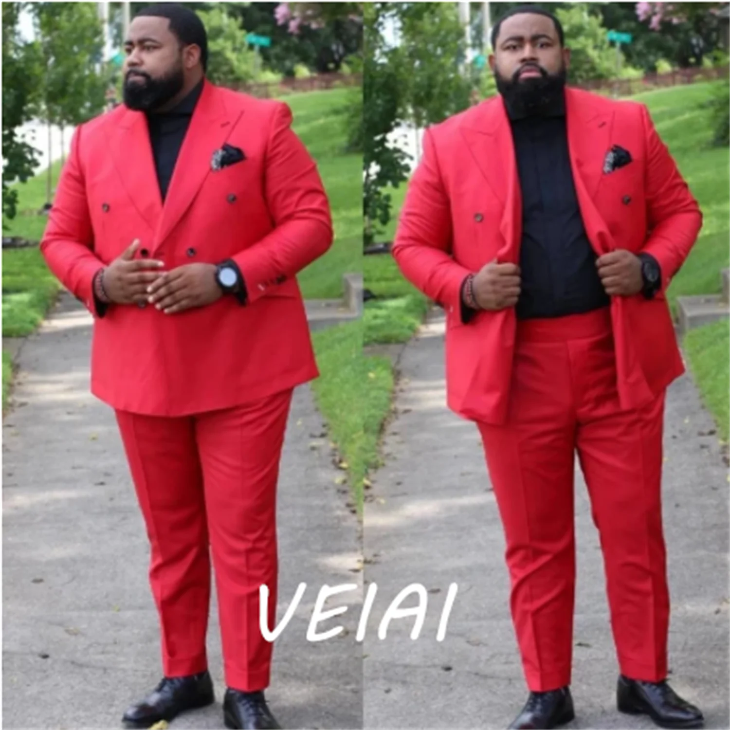 

Двубортные мужские костюмы по индивидуальному заказу, большие размеры, приталенный костюм из 2 предметов, остроконечный лацкан, свадебный смокинг жениха, одежда для выпускного вечера, блейзер, 2 шт. (куртка+