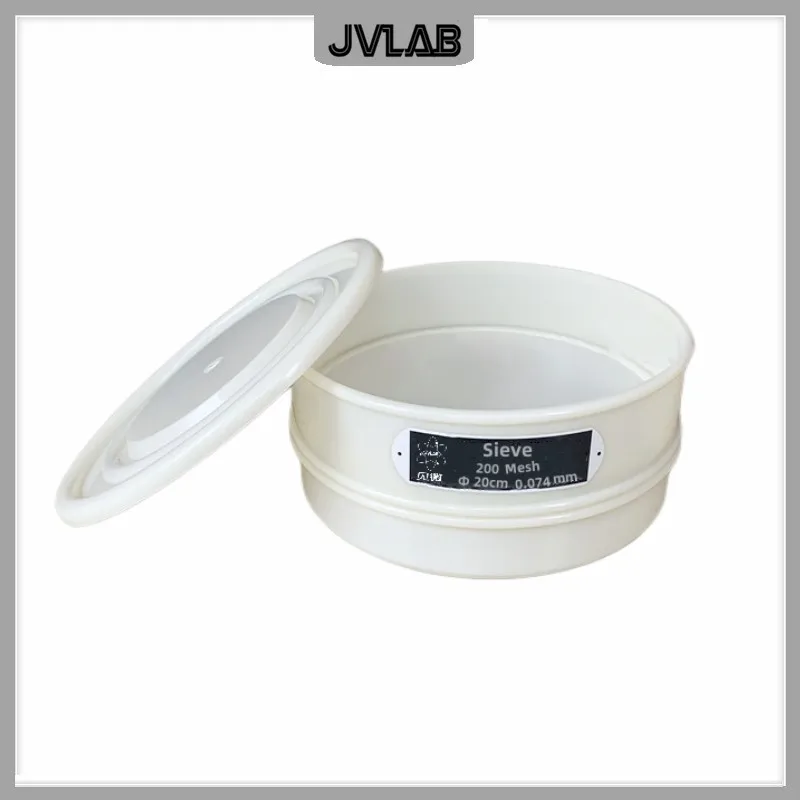 Cover and Tray PVC Lid & Bottom Container for Laboratory Sampling Inspection Pharmacopeia Test Sieve Plastic Sieve Diam. 20cm