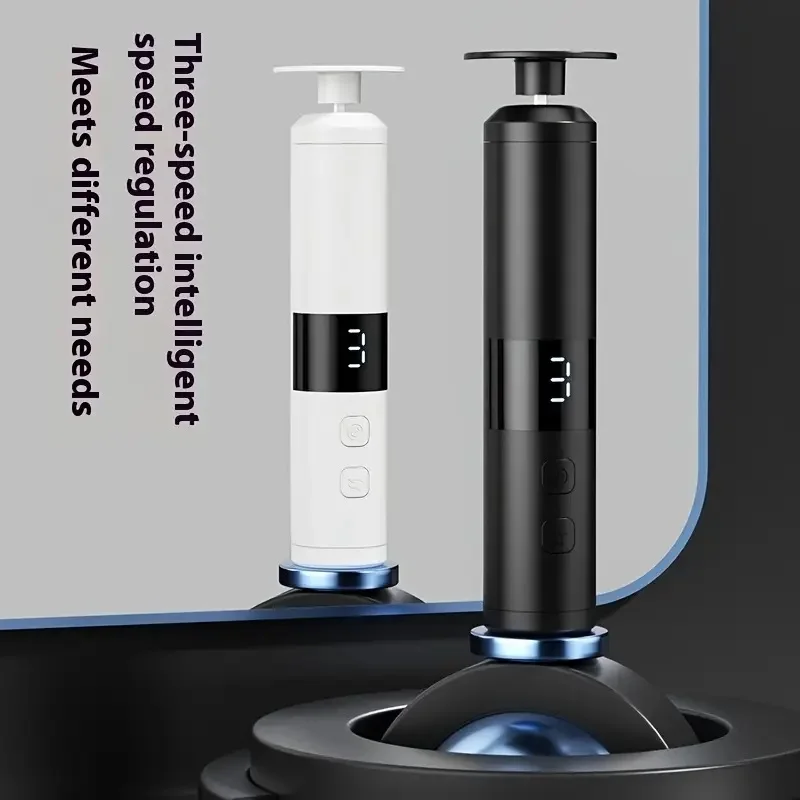 Electric 2-in-1 foot grinder and nail grinder - USB foot repair equipment with 3-speed adjustment and 16 interchangeable heads