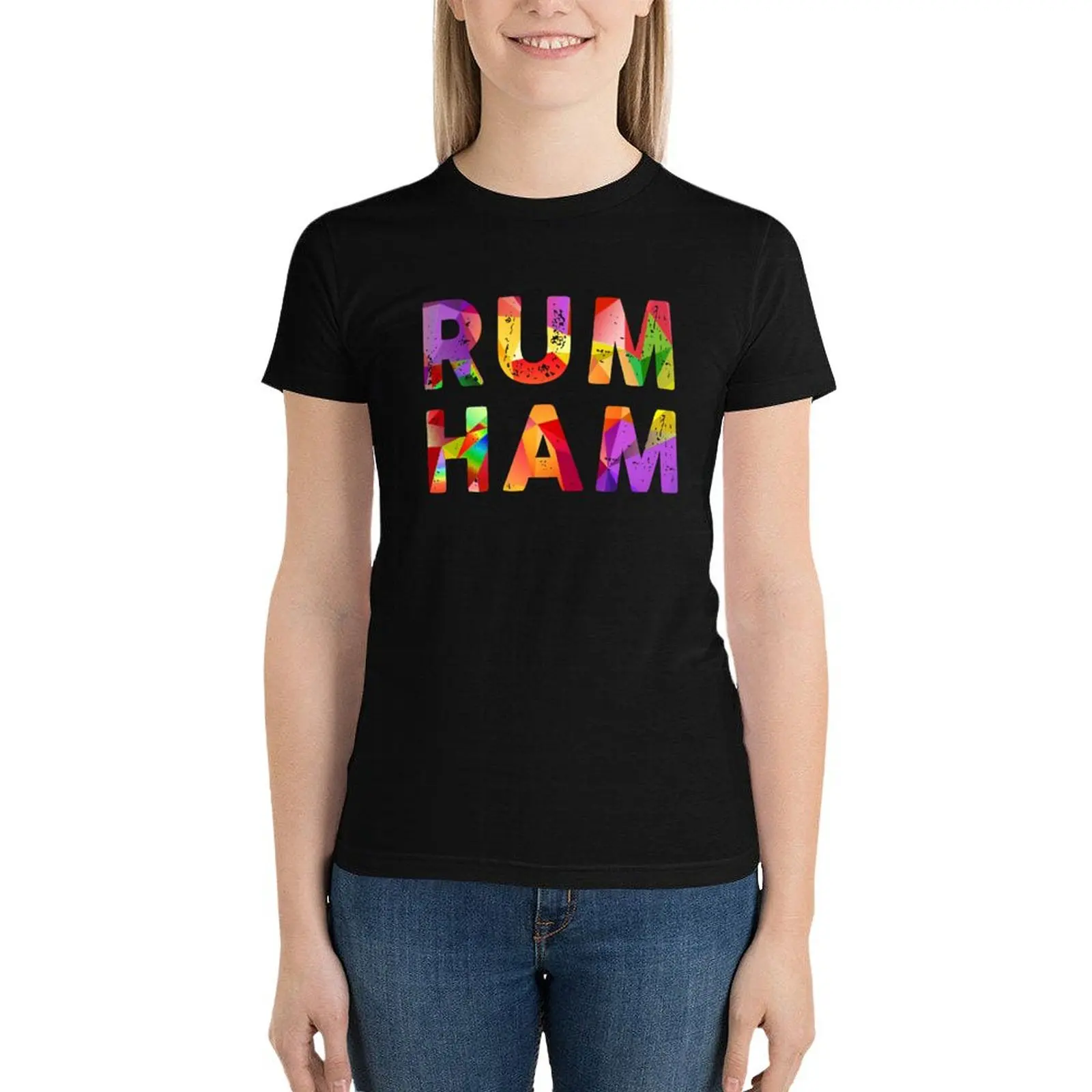 

Rum Ham T-Shirt Aesthetic clothing tees tops Woman T-shirts