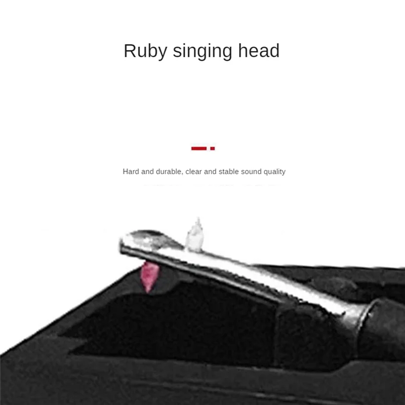 Phonograph Turntable Dual Moving Cartridge Replace The Touch For LP Vinyl Needle Double Ruby And Sapphire Stereo,LP LP Durable-N