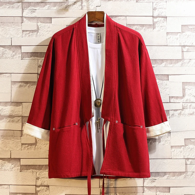 

Linen ort Sve Jaet Men's Summer Thin Cotton Linen Zen Study Clothing Tang Costume Loose Fit Youth ular Outerwear