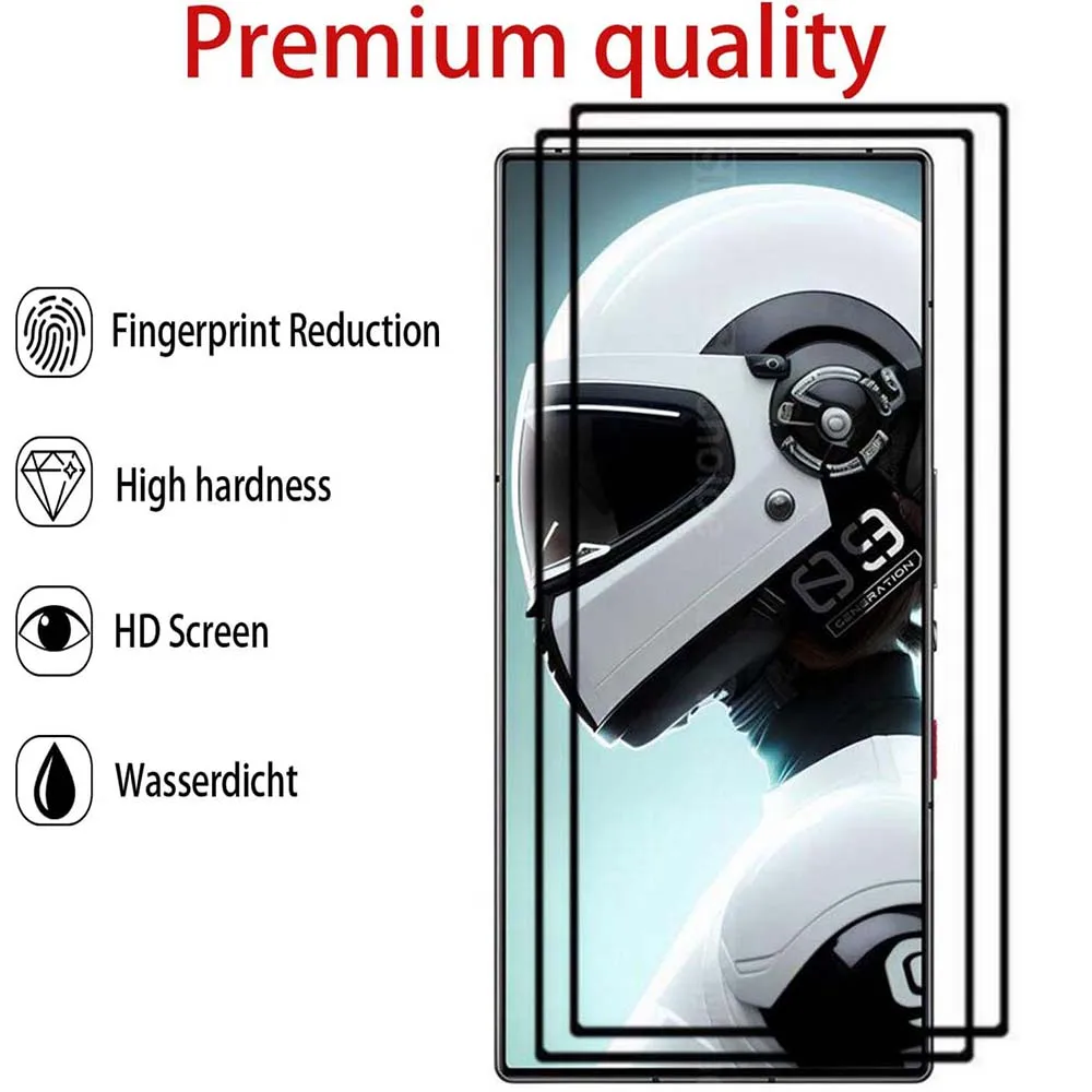 3D 9H Tempered Glass For ZTE Nubia Red Magic 10 9 9S Pro Screen Protector Lens Protector On For ZTE Nubia Red Magic 9 Pro Plus