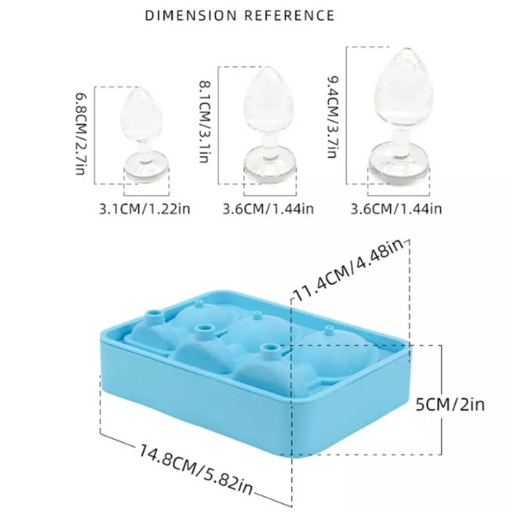Ice Cube Mold, Ice Cube Tray Mold for Tumbler, Silicone Ice Cube Trays,Cocktails Whiskey Ice Cubes Mold,Silicone ice-Cube Maker image 3